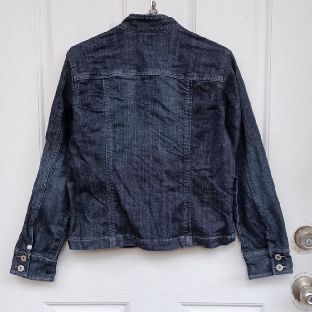 CHICO'S Denim Blue Women's Jacket SZ 0 - Picture 5 of 6